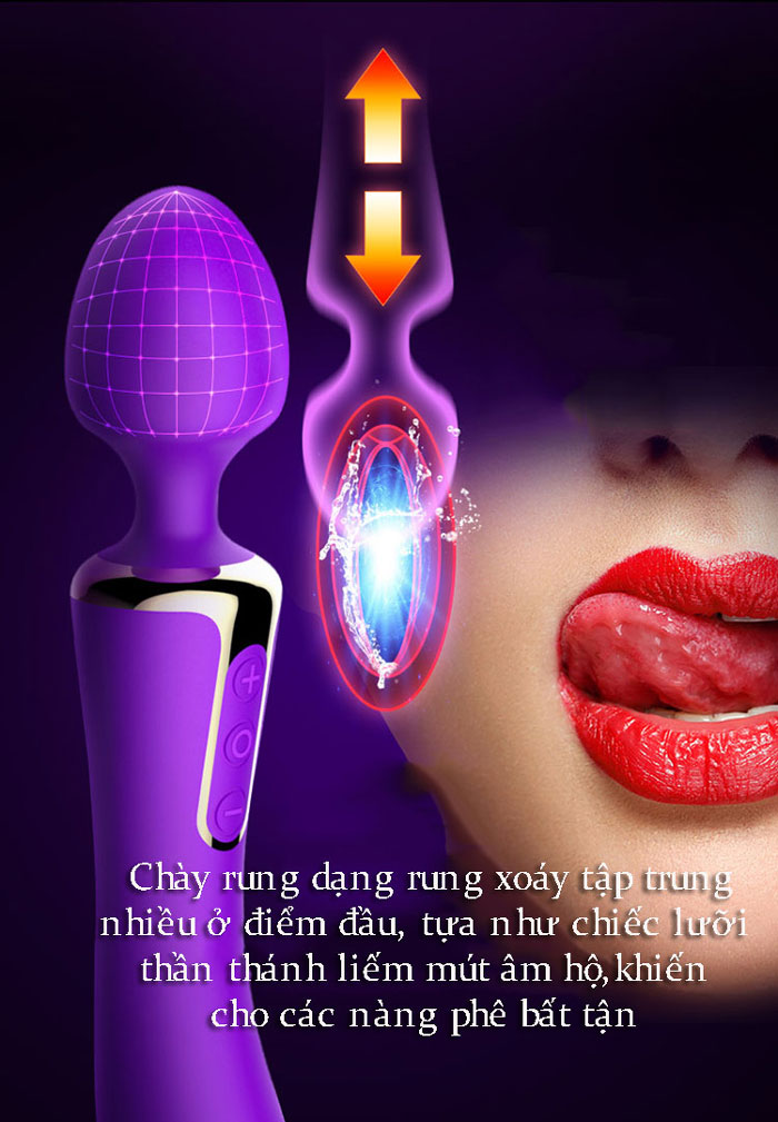 Máy massage âm đạo 2 đầu