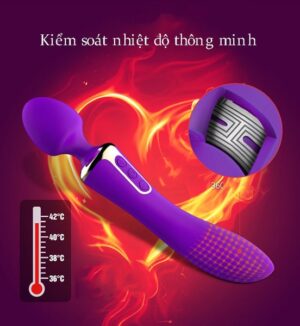 Máy Rung Tình Yêu 2 Đầu Rung Tỏa Nhiệt