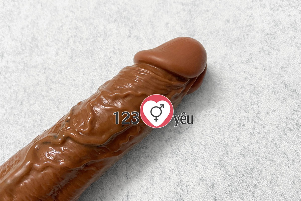 Dương vật giả đế da nâu Royal Ares