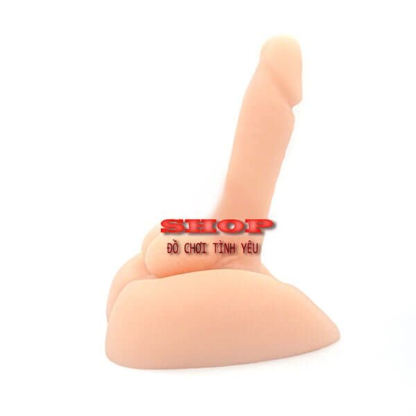 Dương vật giả lớn có thể uốn cong với hậu môn