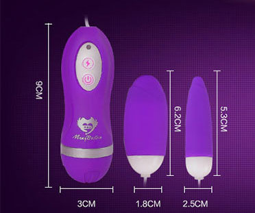 Trứng rung tình yêu kích thích tình dục qua 2 đầu rung